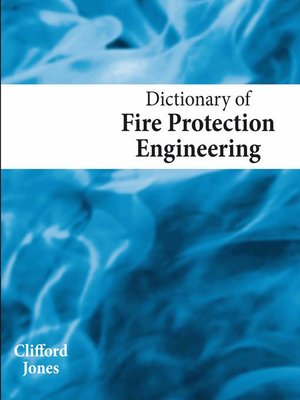 cover image of Dictionary of Fire Protection Engineering